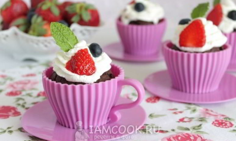 Рецепт шоколадна-кофейных капкейки