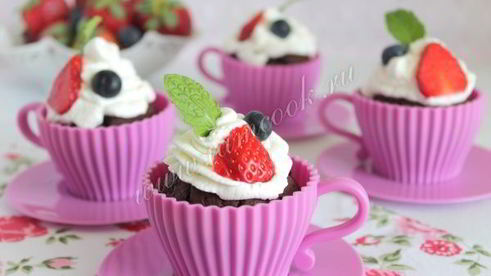 шоколадно-кофейные капкейки