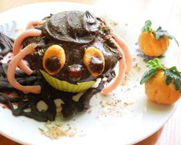 Сливочные кексы Паучок на hallowen