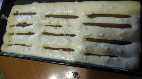 творожный кекс с шоколадным печеньем