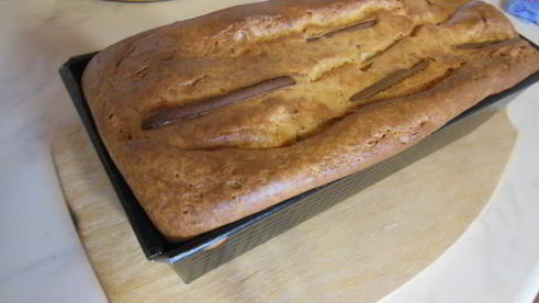 творожный кекс с шоколадным печеньем