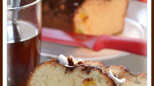 влажный творожный кекс с цукатами