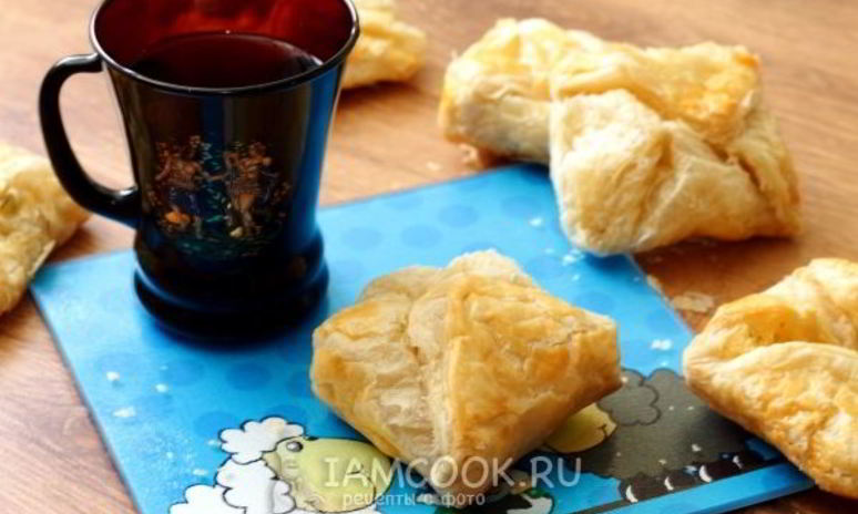 Рецепт хачапури из слоеного теста