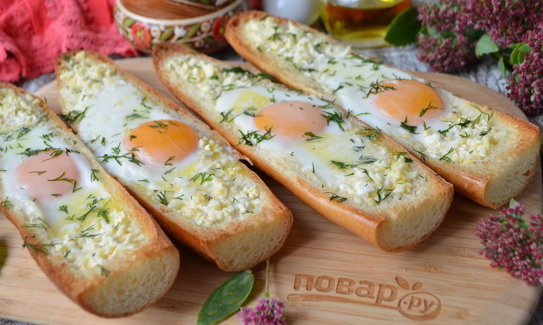 Рецепт хачапури по-аджарски в багете