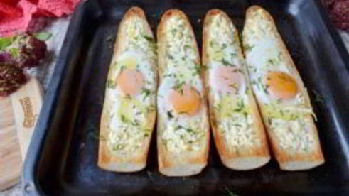 хачапури по-аджарски в багете