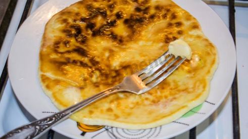 хачапури по тбилисски за 5 минут на сковороде