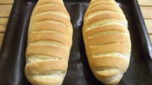 батон в духовке