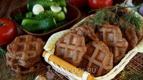 бородинский хлеб в вафельнице