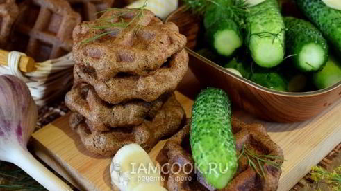 бородинский хлеб в вафельнице