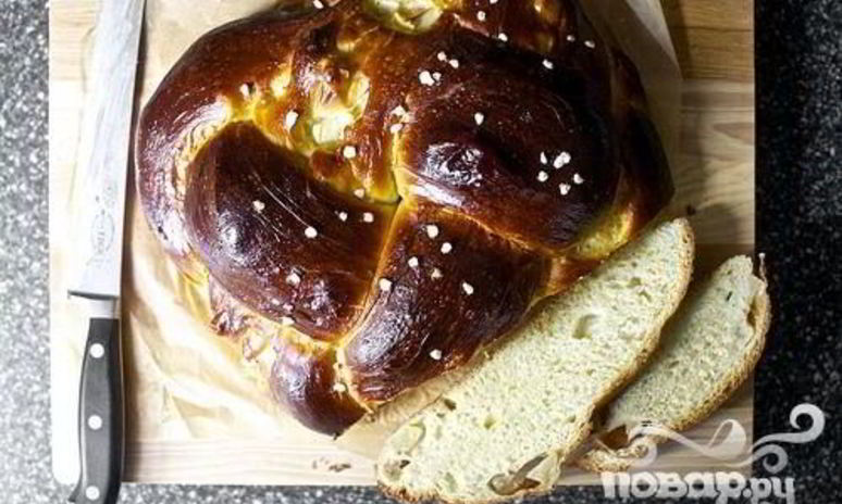 Рецепт халы с яблоками и медом