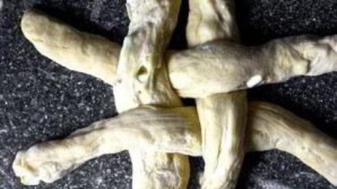 хала с яблоками и медом