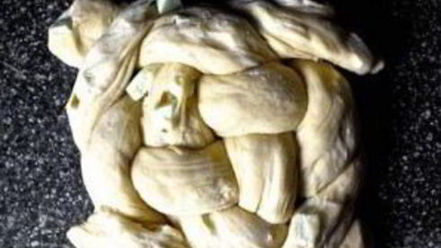 хала с яблоками и медом