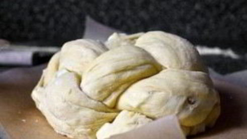 хала с яблоками и медом