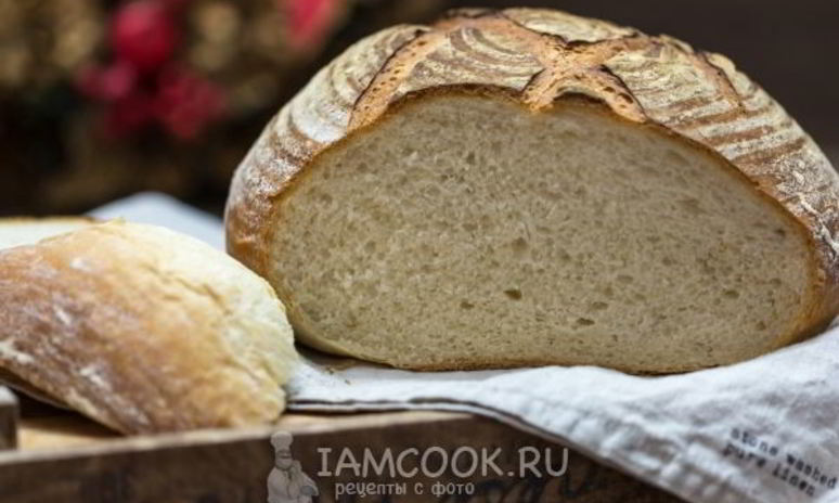 Рецепт круглого хлеба