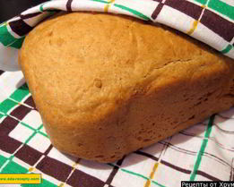 Луковый хлеб в хлебопечке из ржаной и пшеничной муки