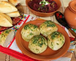 Пампушки к борщу из хлебного теста