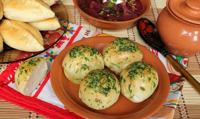 Рецепт пампушек к борщу из хлебного теста