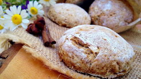 цельнозерновые сконы с яблоком