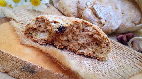 цельнозерновые сконы с яблоком