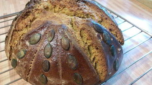 тыквенный хлеб с гречишной мукой