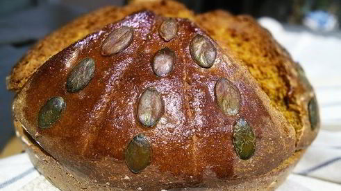 тыквенный хлеб с гречишной мукой