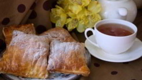 конвертики из слоеного бездрожжевого теста