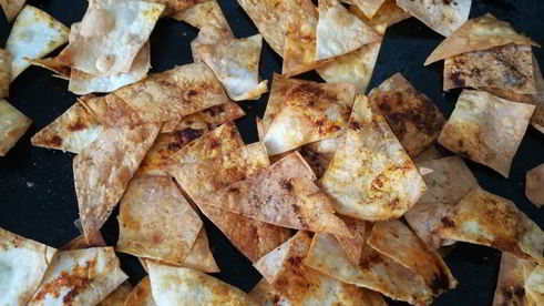 чипсы из лаваша с копченой паприкой