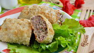 Фарш в лаваше по-провански