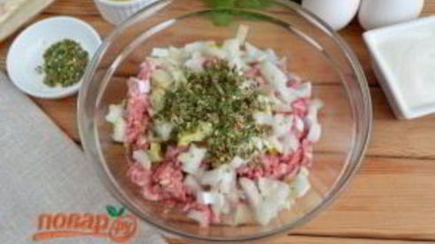 фарш в лаваше по-провански