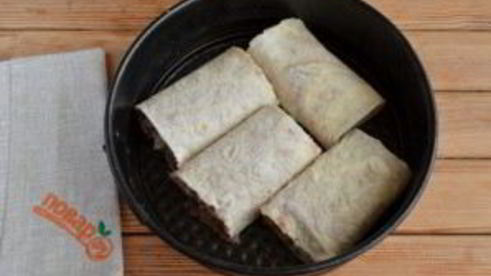 фарш в лаваше по-провански