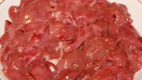 гречка с куриной печенью в лаваше