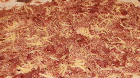 гречка с куриной печенью в лаваше