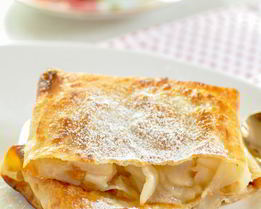 Хрустящие конвертики из лаваша с фруктами