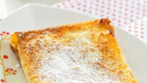 хрустящие конвертики из лаваша с фруктами