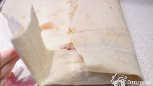 конвертики из лаваша с мясом и картофелем