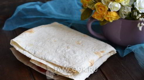 копченые куриные окорочка в лаваше