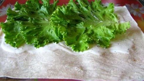 куриная грудка в лаваше