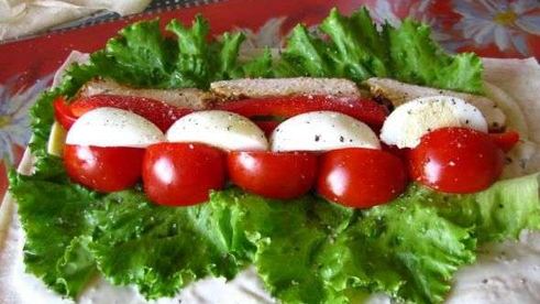 куриная грудка в лаваше