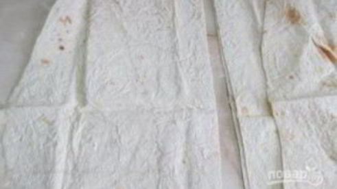 лаваш, обжаренный в яйце