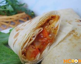 Лаваш с баклажанами