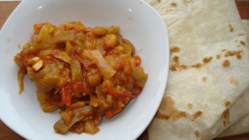 лаваш с баклажанами