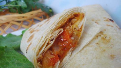 лаваш с баклажанами