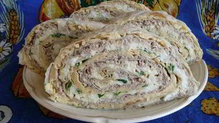 Лаваш с фаршем