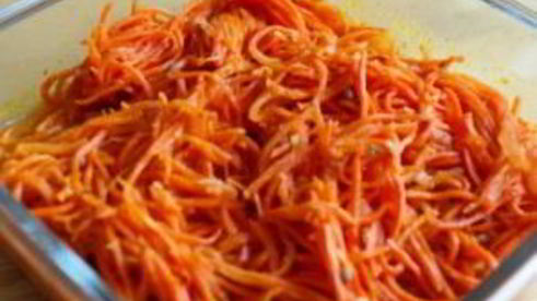 лаваш с корейской морковкой