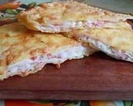 Лаваш с крабовыми палочками