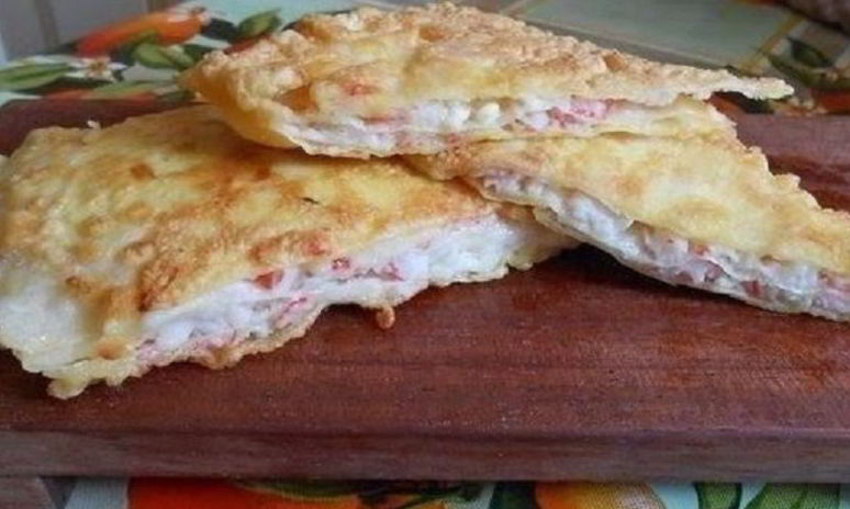 Рецепт лаваша с крабовыми палочками