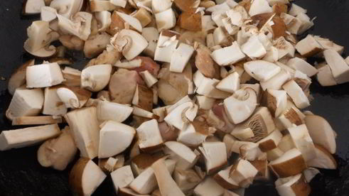 лаваш с курицей, грибами и корейской морковью