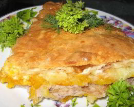 Лаваш с начинкой из фарша