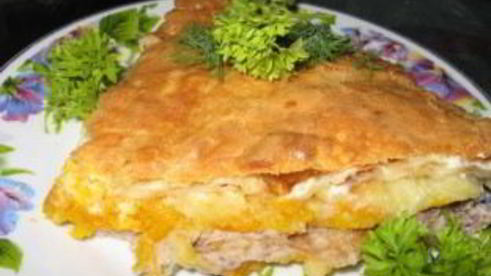 лаваш с начинкой из фарша