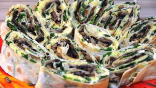 Лаваш с овощами